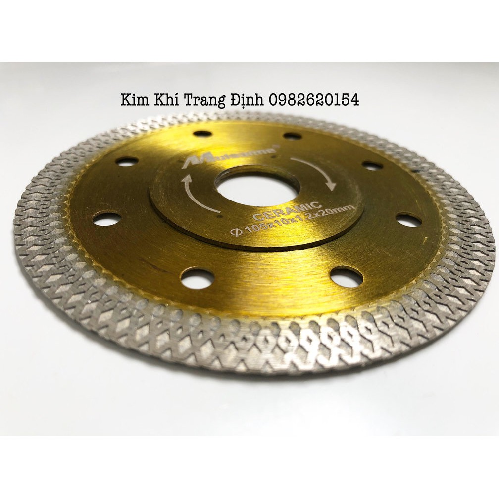 Lưỡi Cắt Gạch Đa Năng 100mm Mulsanne ( cắt khô + ướt)