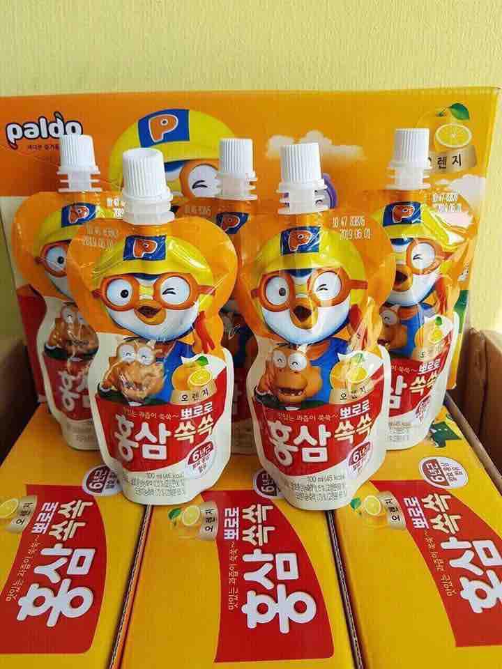 Combo 10 túi hồng sâm hoa quả paldo hàn quốc đủ vị cho bé