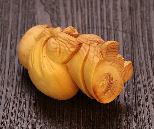 Tượng gỗ gụ Phật di lặc  mini