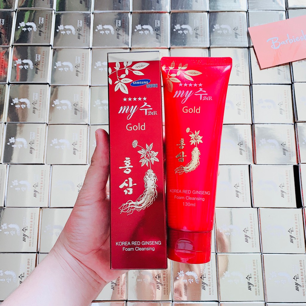 [HCM]?? [GIÁ TỐT] ?? SỮA RỬA MẶT NHÂN SÂM ĐỎ MY GOLD 120ML ✅