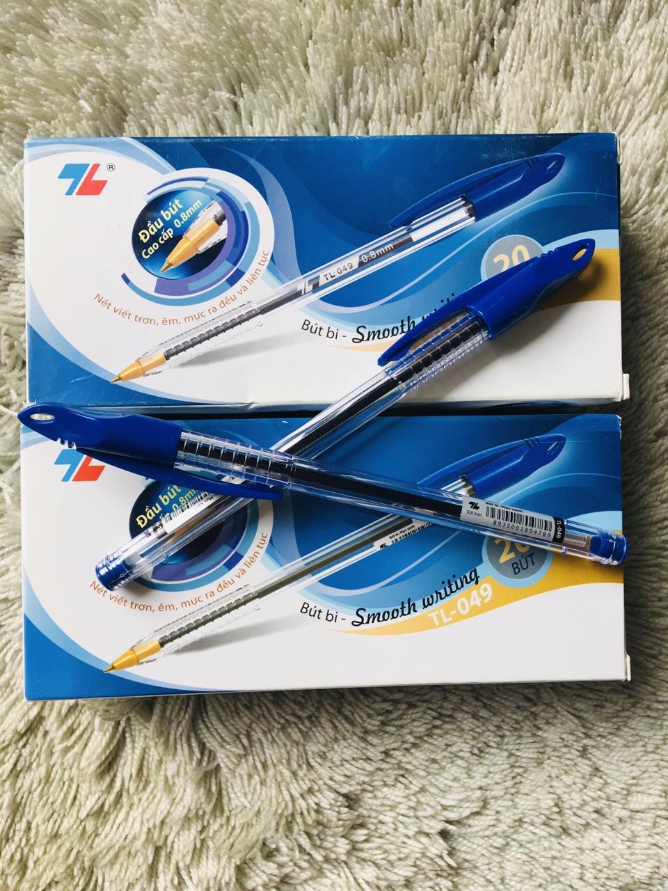 Hộp 20 bút TL 049 - Mực xanh