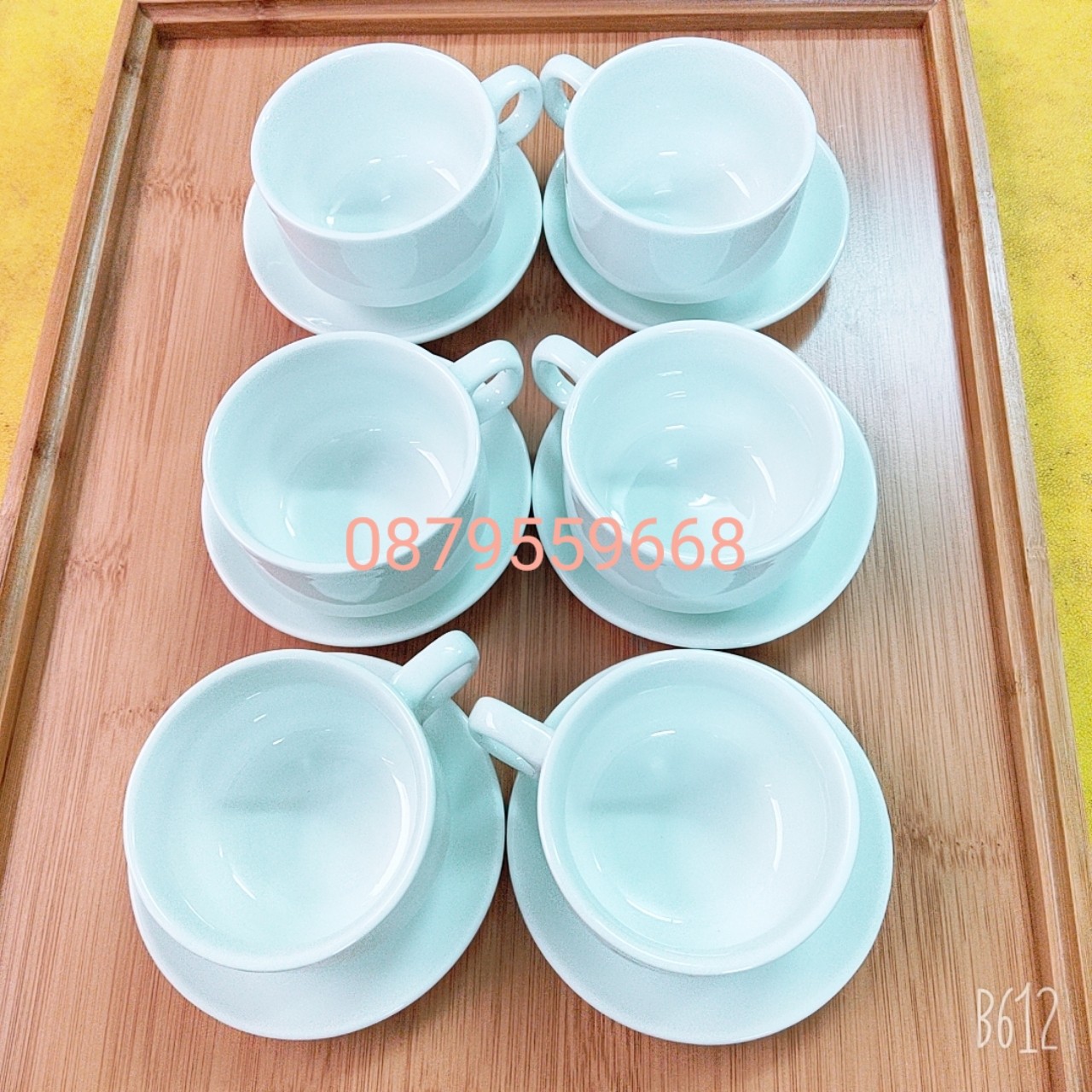 [Giá nhà lò] Tách cà phê có đĩa kê [Gốm sứ Bát Tràng]