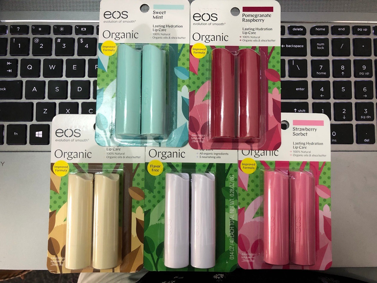 Vĩ 2 Thỏi Son Dưỡng Môi EOS Organic 4g