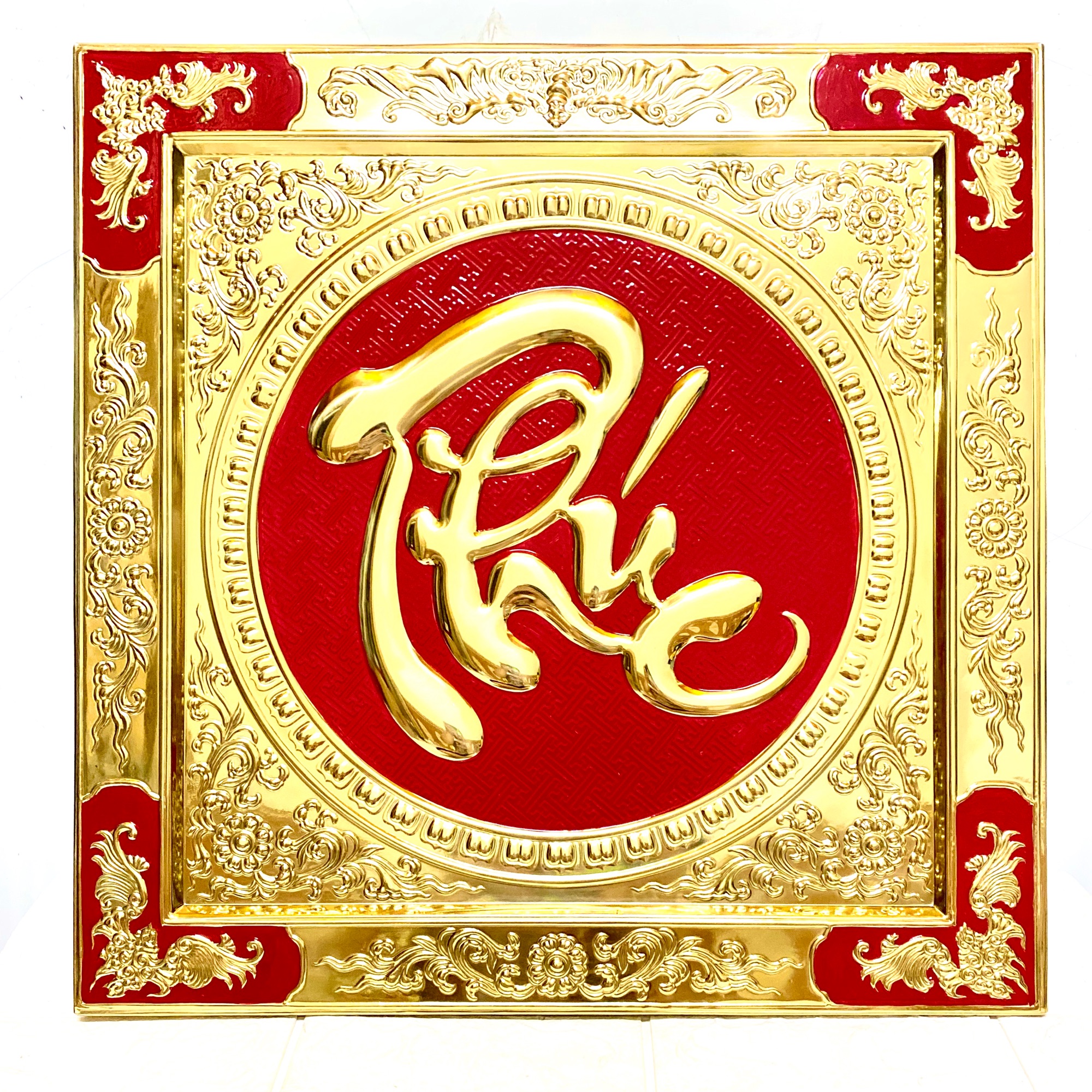 Tranh chữ phúc đo 55 x 55 cm