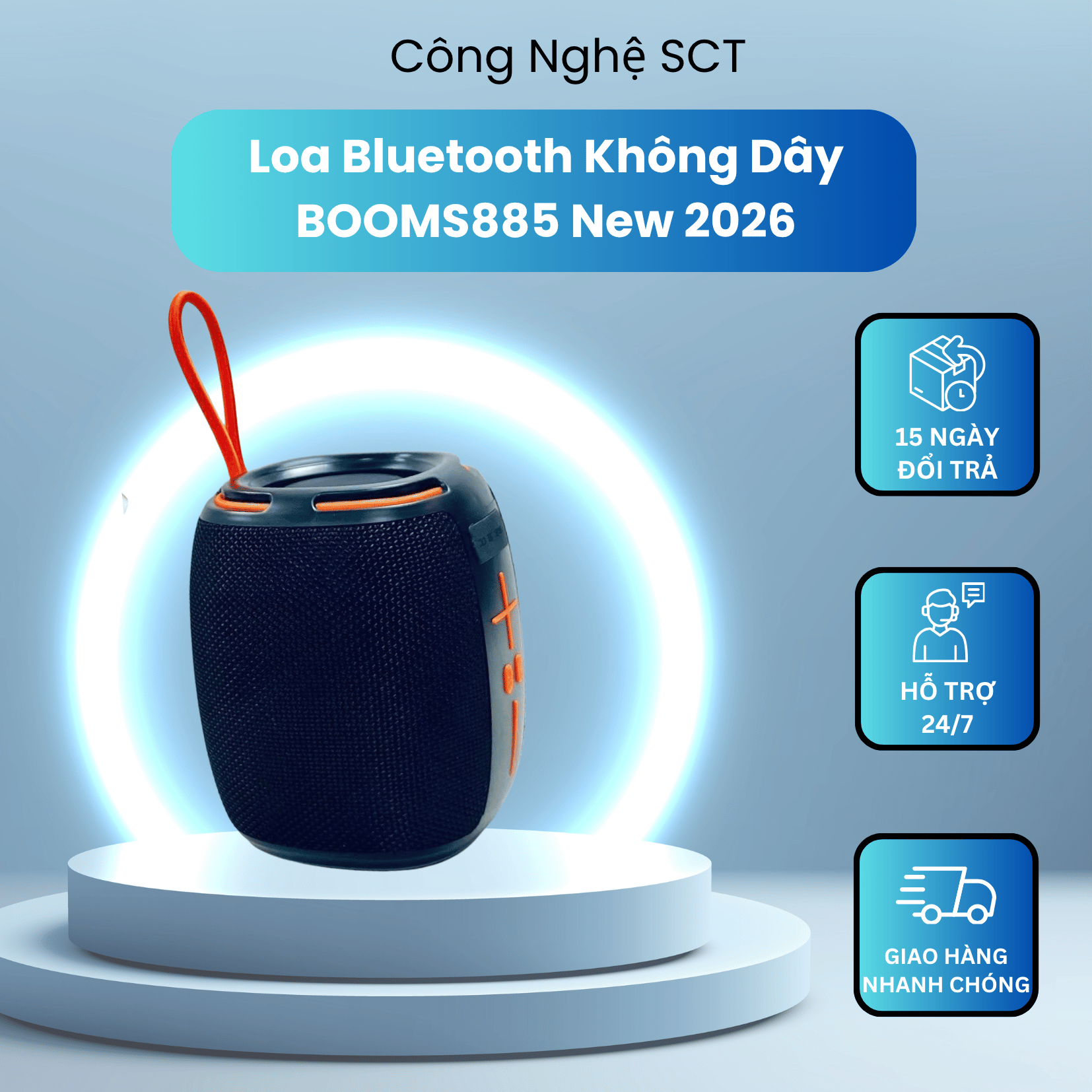 Loa Di Động HM805 / BOOMS885 / BOOMS883 Chống Nước, Âm Bass Chuẩn, Tiện Lợi Khi Du Lịch, Bass Mạnh, Thiết Kế Nhỏ Gọn, Kết Nối Bluetooth Nhanh