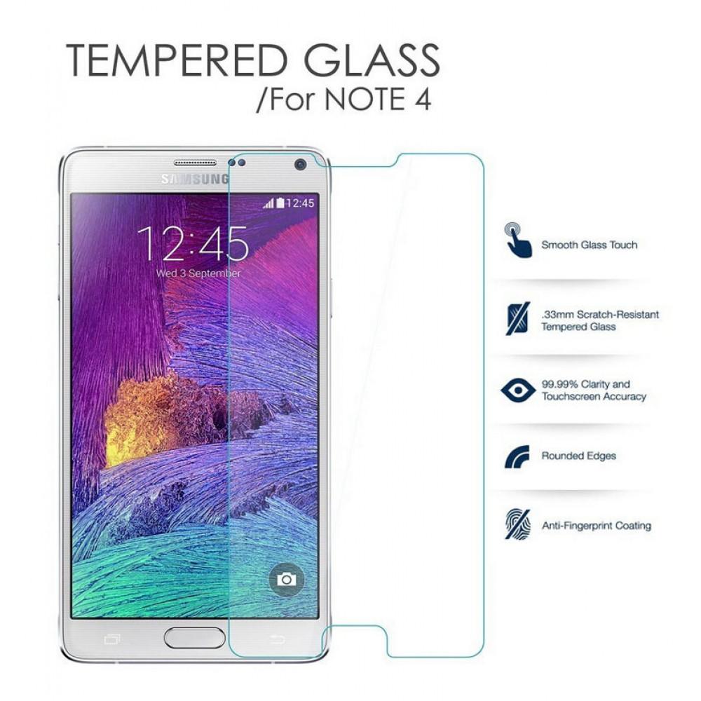 Kính Cường Lực Cho Samsung Galaxy Note 4 (Trong suốt)