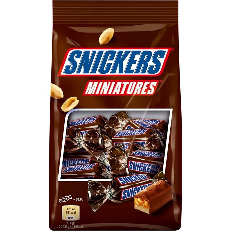 Kẹo Sô Cô la Snickers Miniatures Chocolate 150g - UK