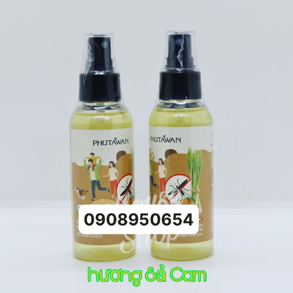 Xịt  Chống Muỗi Đốt Citronella Thái Lan 100ml Mùi Sả Cam