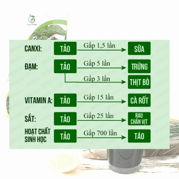 Bột tảo xoắn Spirulina 500g