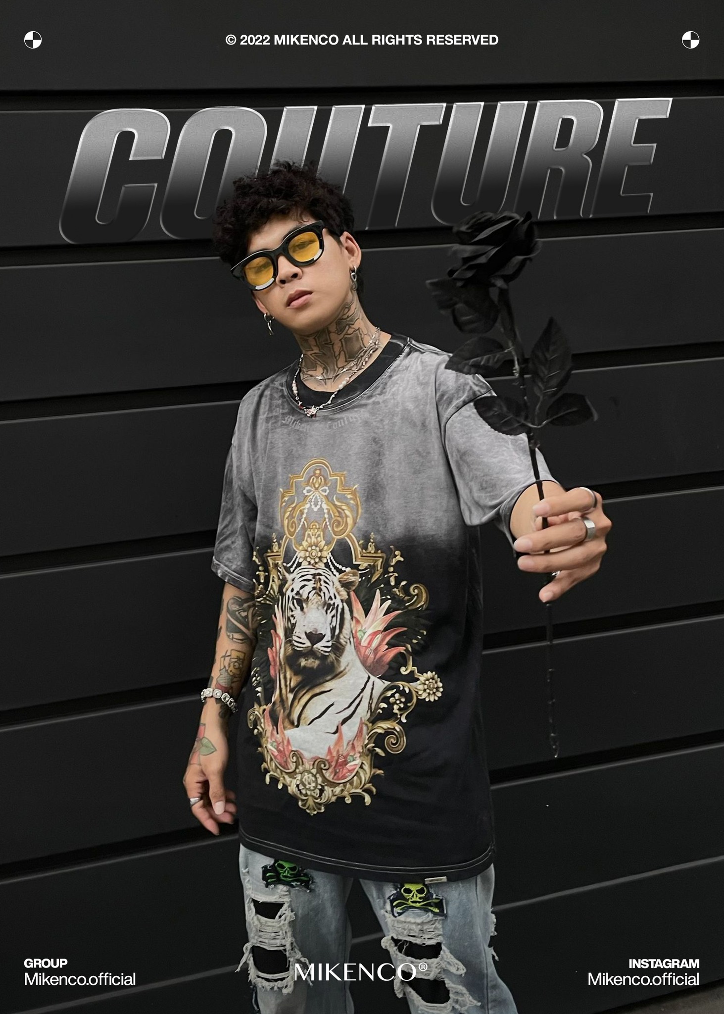 Áo phông nam MIKENCO Damage