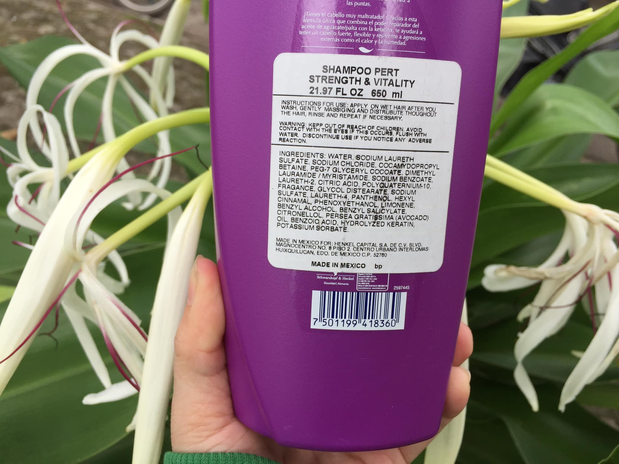 Dầu gội Pert Schwarzkopf 650 ml