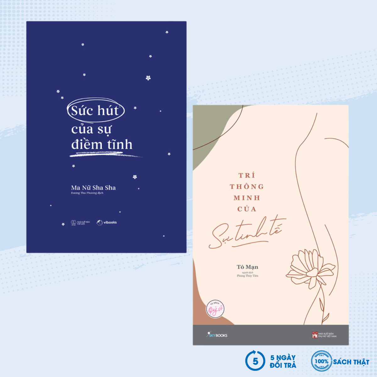 Sách - combo sức hút của sự điềm tĩnh + trí thông minh của sự tinh tế - az - newshop