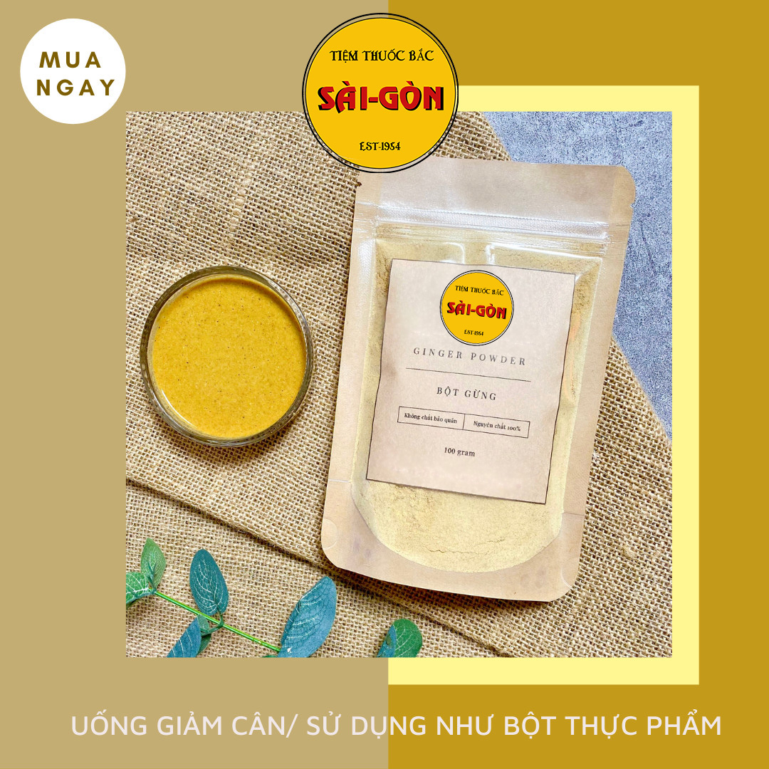 [HCM]Bột Gừng Ta Nguyên Chất 100g