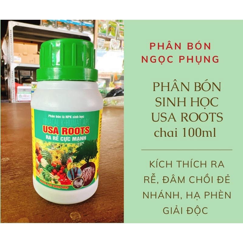 Phân bón lá USA ROOTS ra rễ cực mạnh chai 100ml (phun hoa lan, các loại cây)