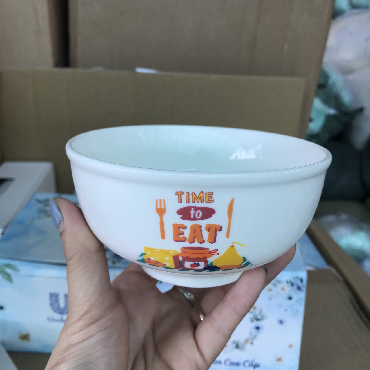 [HCM]Combo 10 chén sứ dễ thương - Quà tặng từ Unilever (màu ngẫu nhiên)
