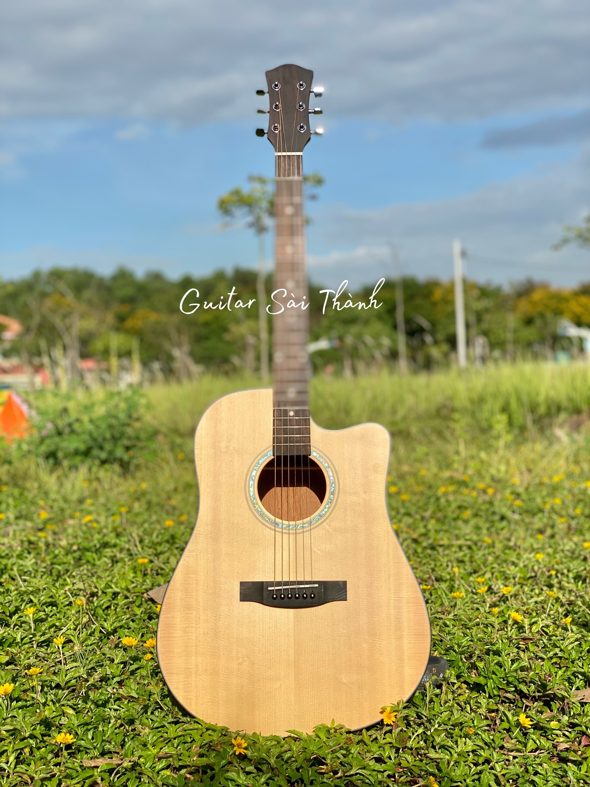 (Miễn Phí Ship) Đàn Guitar Acoustic Gỗ Mahogany TQ-A2