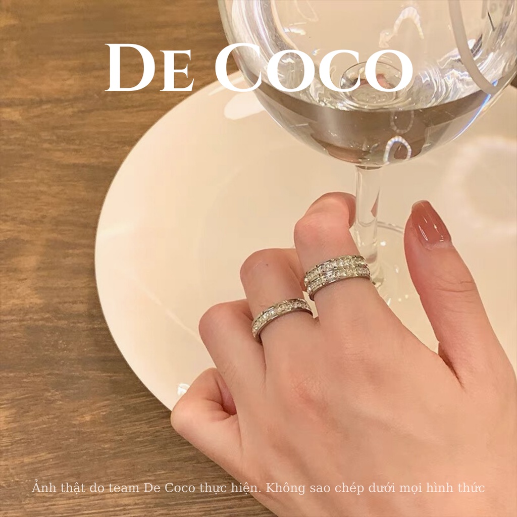 [KHÔNG ĐEN GỈ] Set vòng cổ và nhẫn Embrace De Coco (kèm hộp)