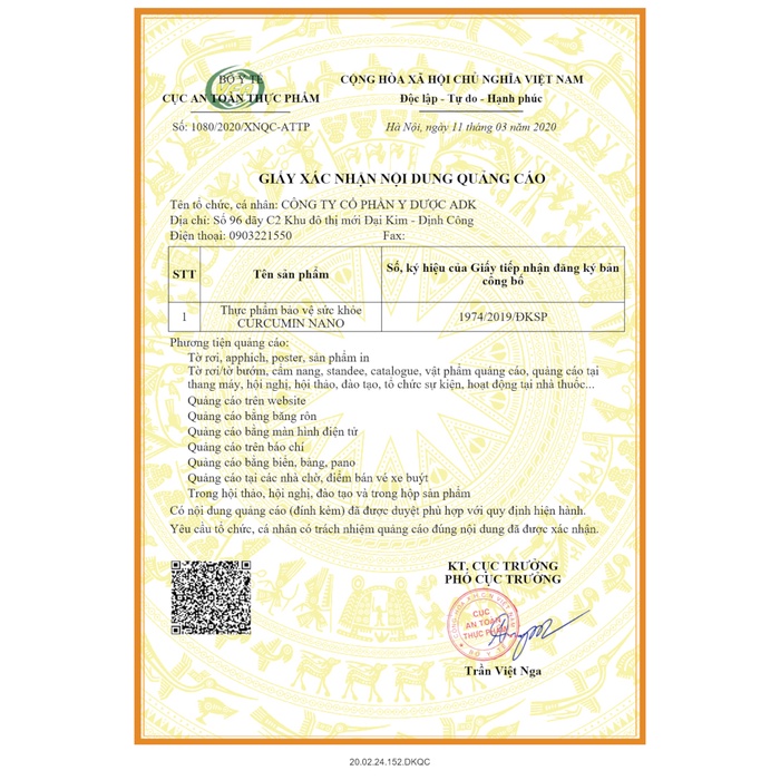Viên Uống Curcumin Nano Chiết Xuất Củ Nghệ Vàng Hỗ Trợ Giảm Đau Dạ Dày, Tá Tràng (Hộp 30 viên)