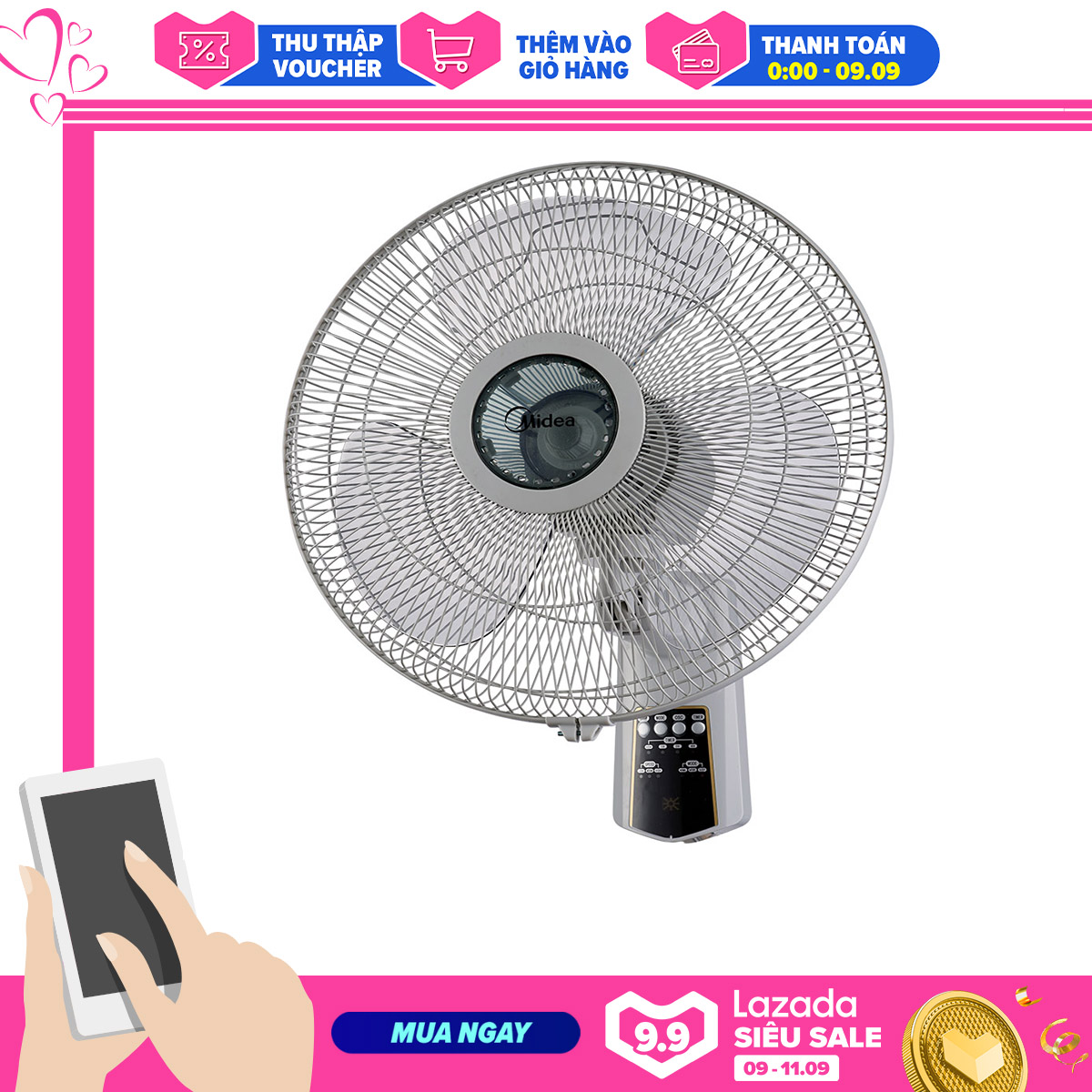 Quạt Treo Tường Midea FW40-7JR