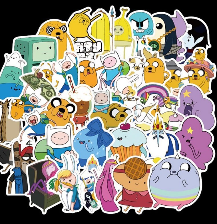 Set 30- 60 Sticker Adventure Time Giờ Phiêu Lưu