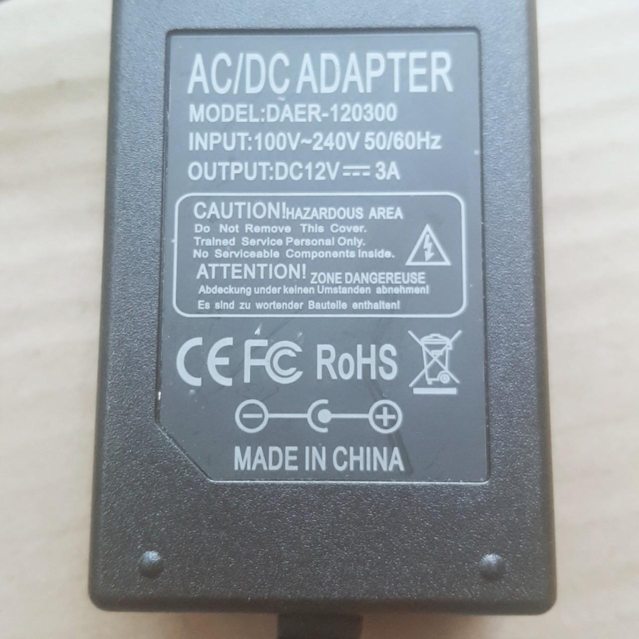 Bộ nguồn Adapter AC-DC 12V 3A