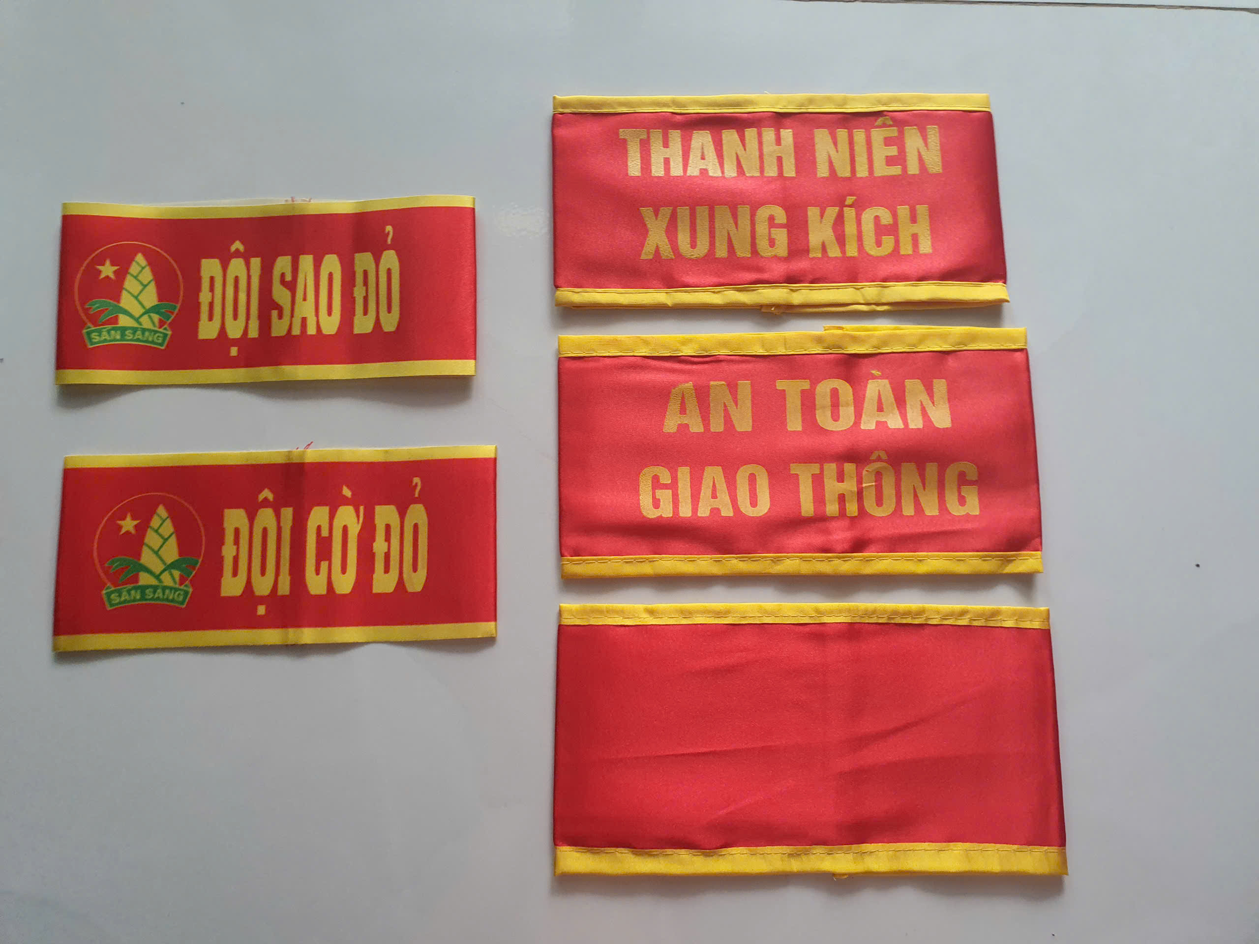 COMBO 5 CÁI Băng cờ đỏ, băng đeo tay