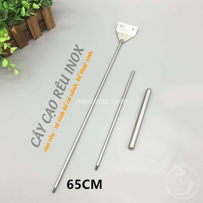 Cạo rêu inox 65cm - Cạo rêu bể cá/ thuỷ sinh