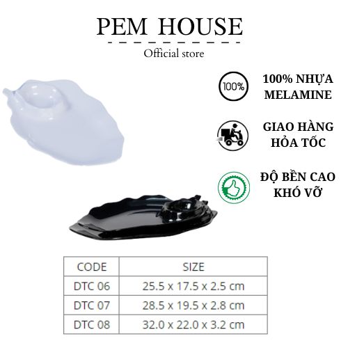 Dĩa Nhựa Melamine Đưng Trái Cây