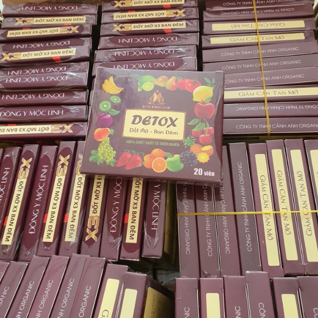 15 viên detox đốt mỡ ban đêm