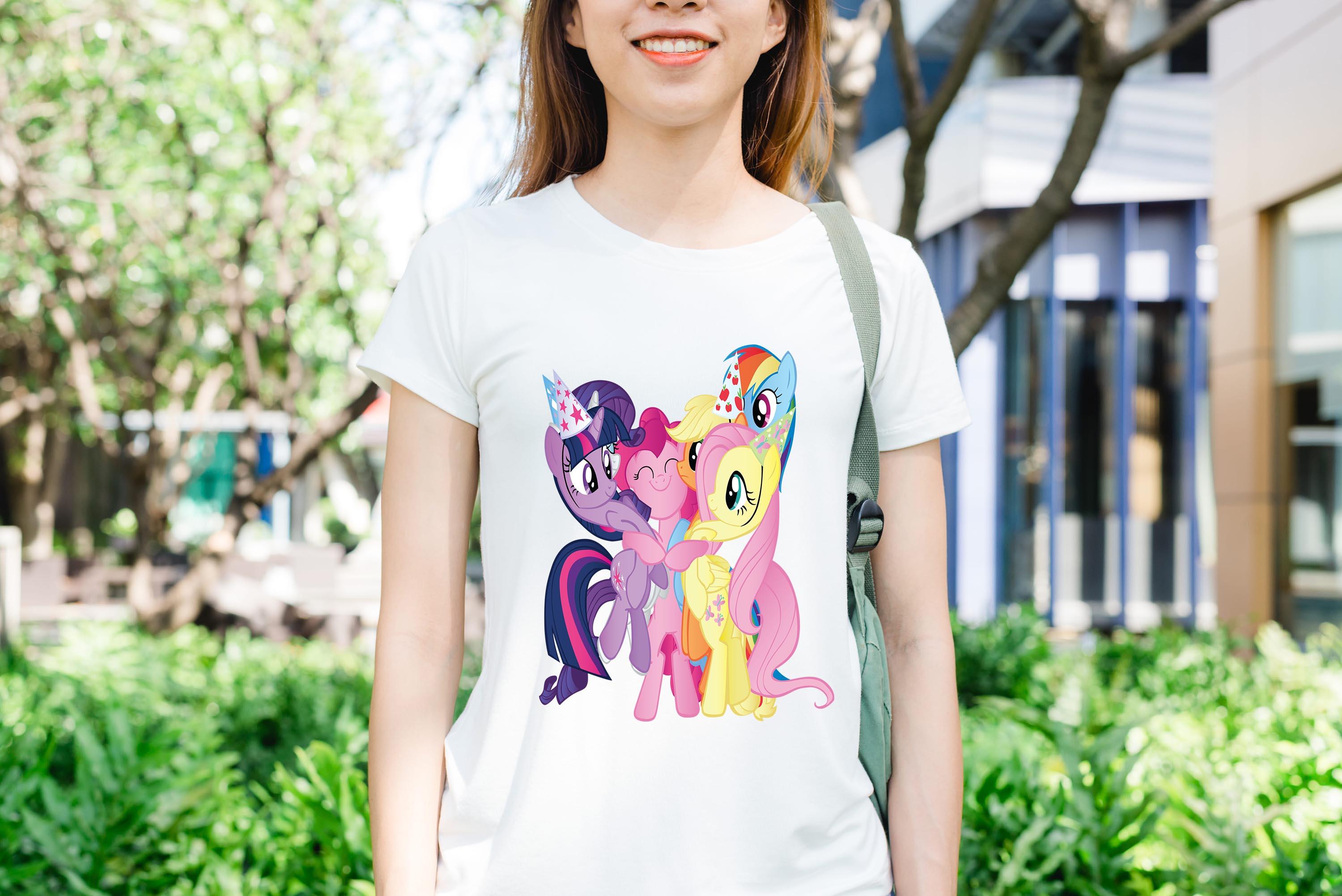 [HCM]Áo thun in hình pony nhiều con ôm nhau