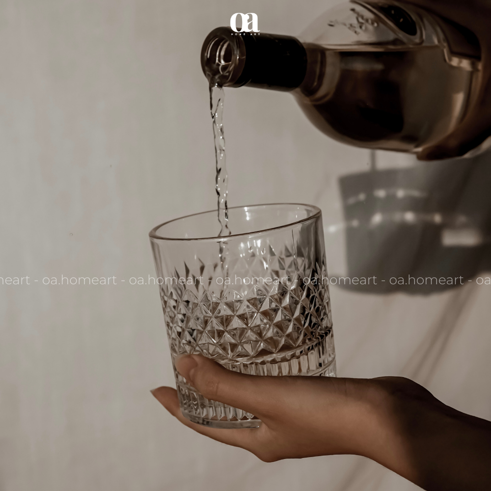 Ly Rượu Thuỷ Tinh Cường Lực Cao Cấp Edward