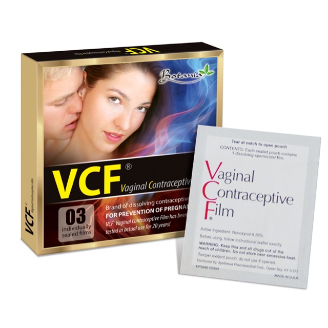 [HCM]Màng film tránh thai VCF - 3 miếng