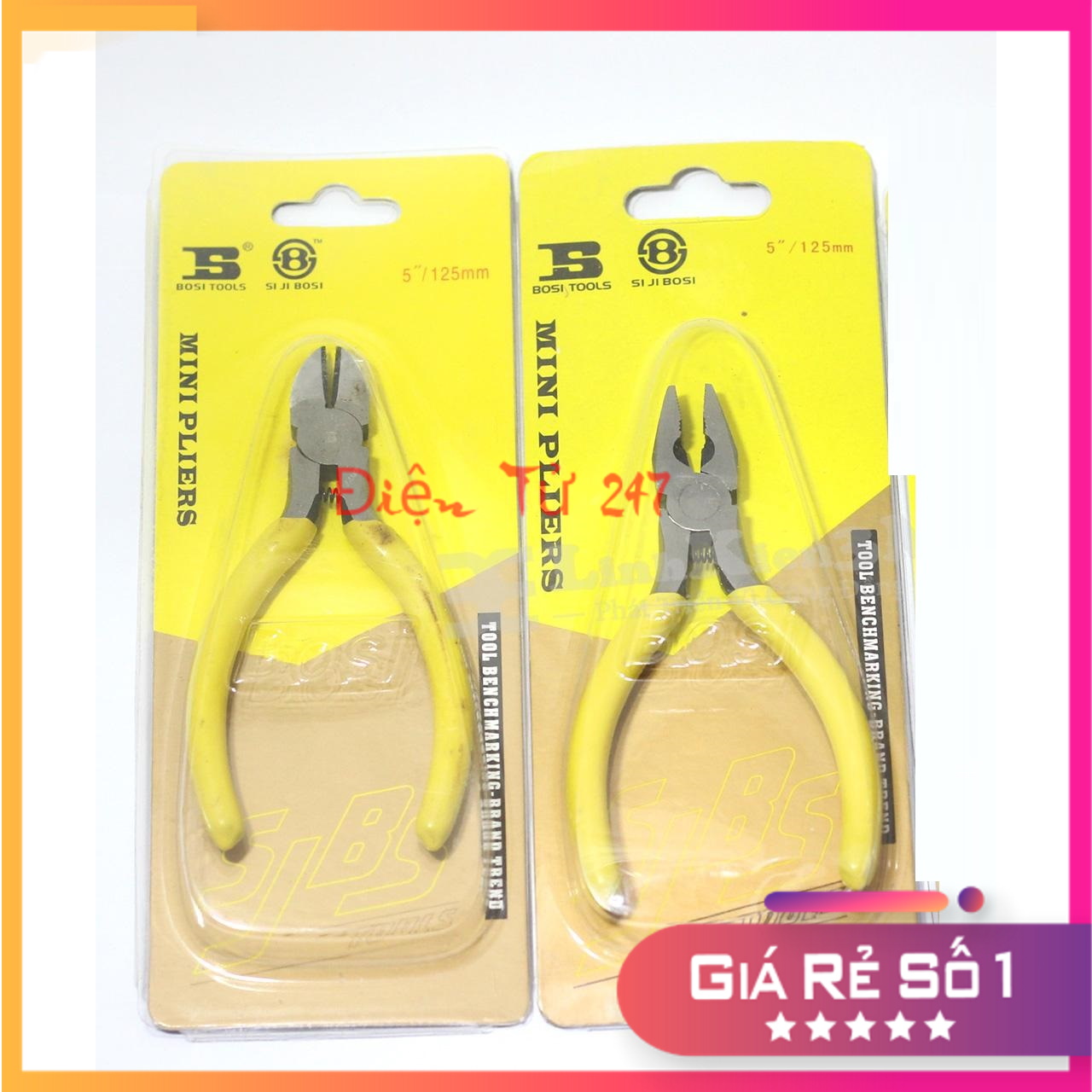 Kìm Mỏ Nhọn Bosi Tool 5"/ 125mm