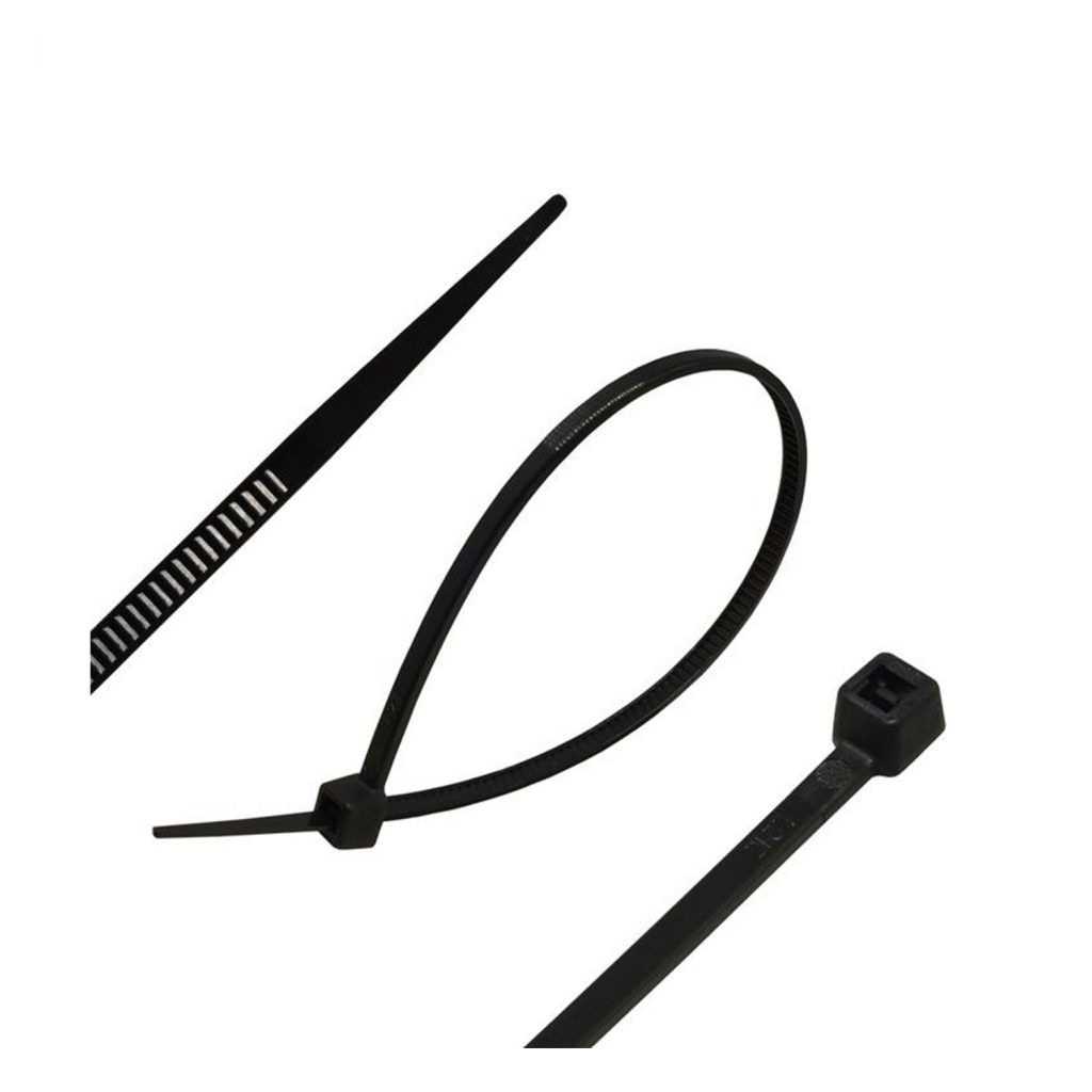 10cm - Bịch 100 chiếc dây thít nhựa màu đen