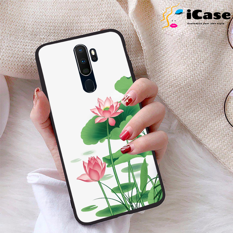 Ốp lưng Oppo A9 2020 viền dẻo TPU BST Sen