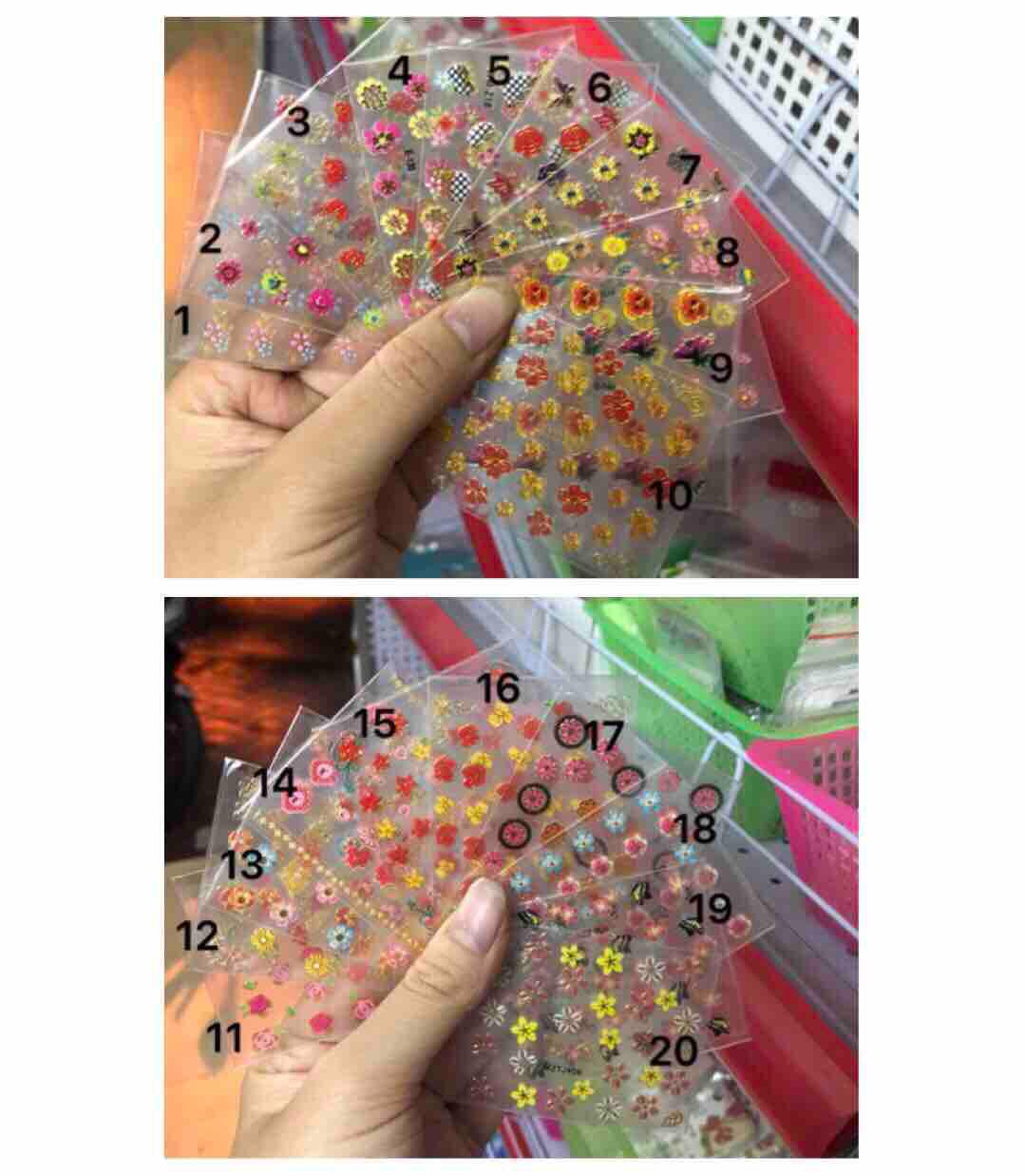 Sticker dán móng mẫu nhỏ