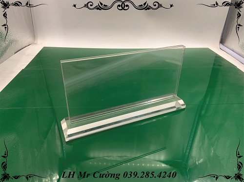 Biển tên chức danh để bàn mica 12x24