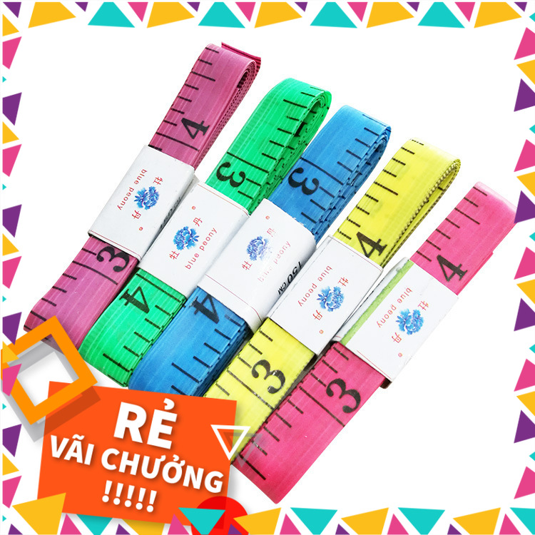 Thước Dây 1,5M Nhiều Màu Bền Đẹp Đo Chiều Cao, Vòng Eo