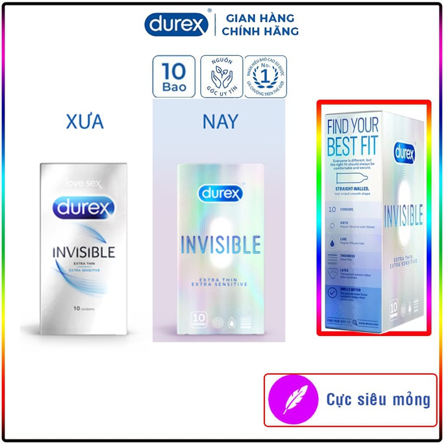 BỘ 5 HỘP BCS DUREX 58 BCS