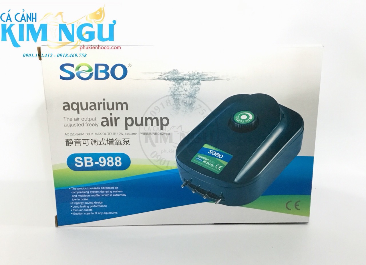 Máy Sủi Oxy Hồ Cá SOBO SB 988 ( 4 Đầu Ra )