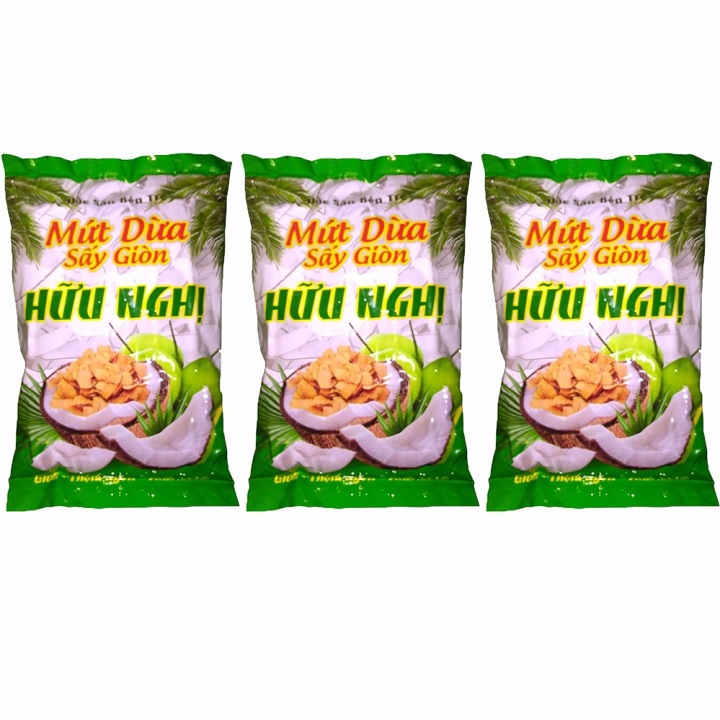 Mứt Dừa Khô Sấy Giòn Hữu Nghị 275g