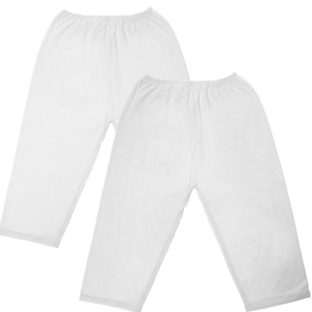Quần Dài Trắng Cho Bé Sơ Sinh Có 2 Size Cho Bé 2 Đến 7 Ký Set 5 Cái