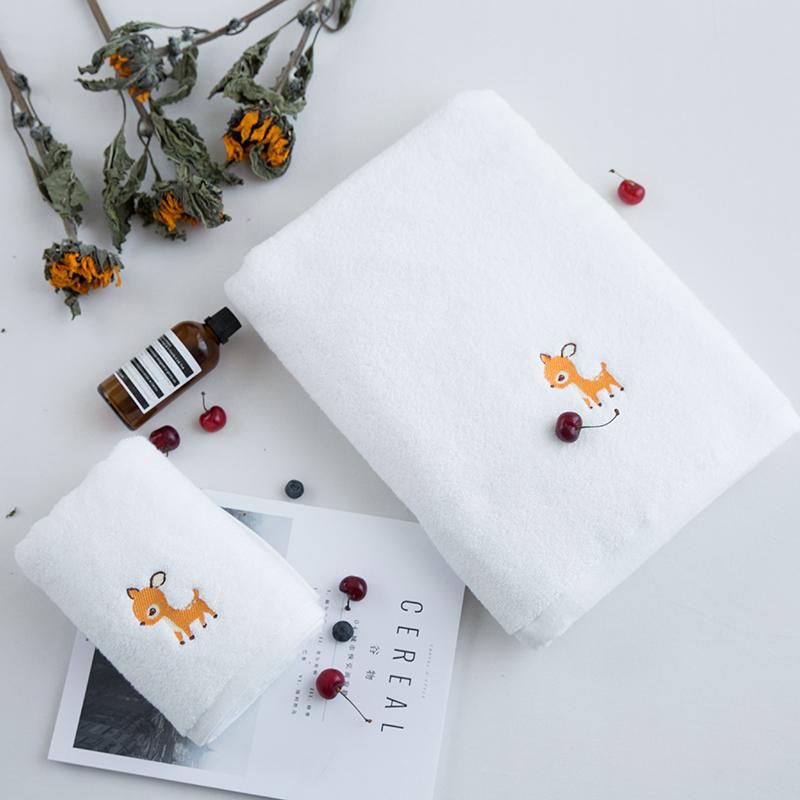 Áo Phông Nam Nghề Thêu Khăn Mặt Người Lớn Trắng 100% Cotton Rửa Đồ Gia Dụng 100% Cotton Khăn Mặt Hút Nước Dày Tắm Khăn Tắm Để Tăng