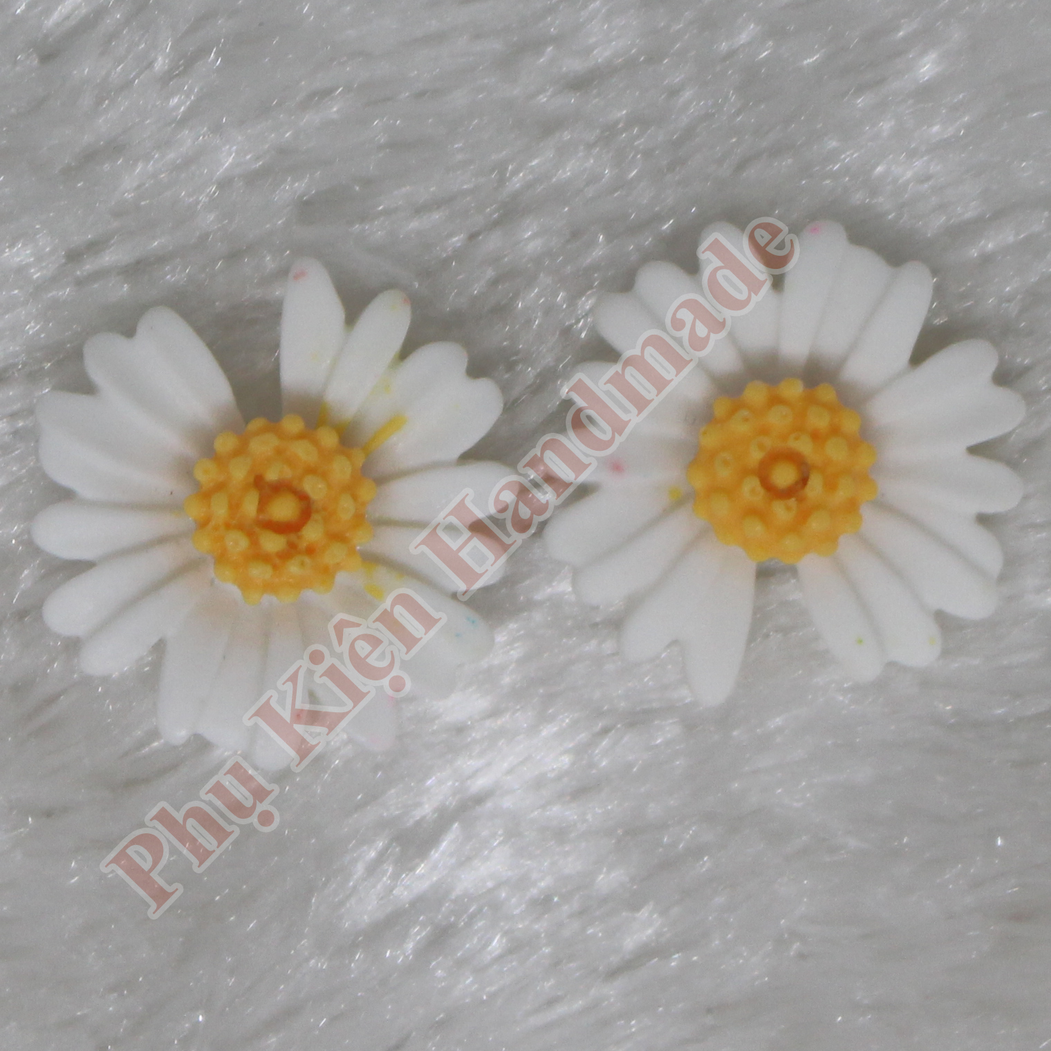 Hoa cúc nhựa 2.1cm làm đồ handmade