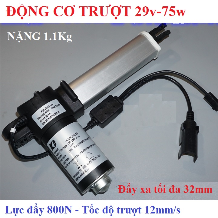 Động cơ Xi lanh dạng trượt các loại nâng cao tối đa 233mm và 400Kg