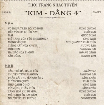 [MDCD] Bộ 10 Đĩa CD Nhạc 1975 - Bộ Kim Đằng