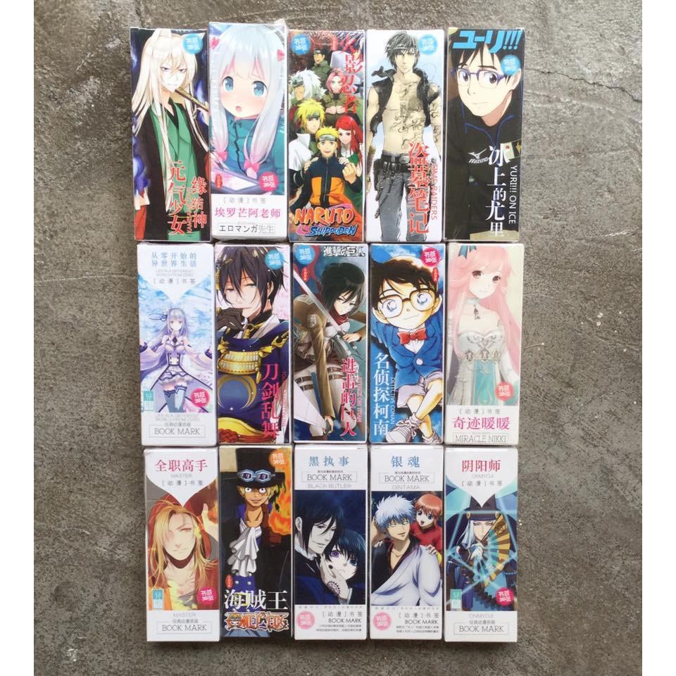 Bookmark Sát phá lang đánh dấu sách 36 tấm anime chibi