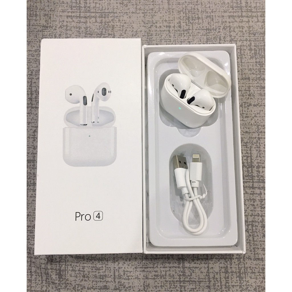 Pro 4 tai nghe bluetooth pro 4 cảm biến vân tay - bluetooth 5.0 - xuyên âm - chống ồn - có micro - tai nghe không dây pro 4 bản cảm biến