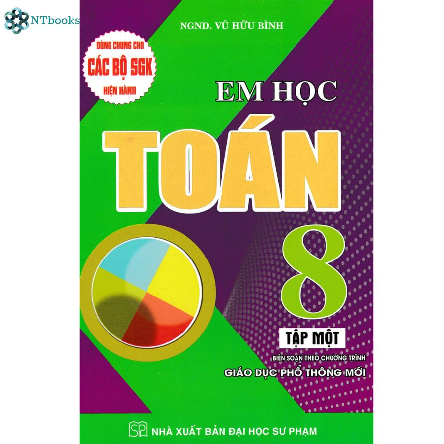 Bộ 4 cuốn sách em học toán lớp 8 + bài tập em học toán lớp 8 - ntbooks