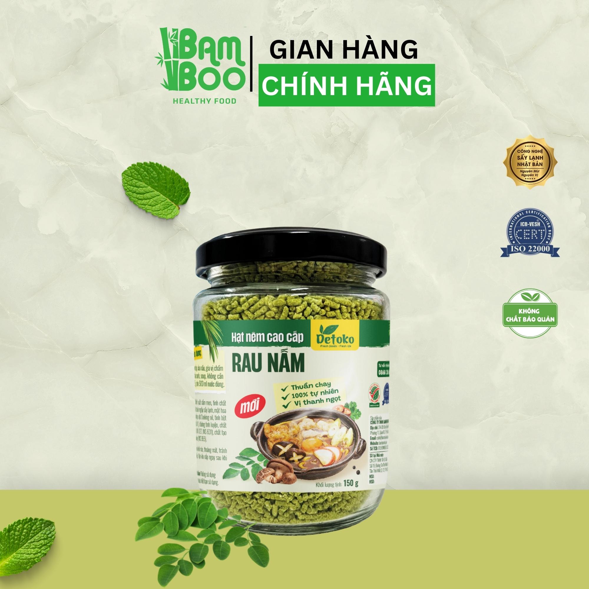 Hạt nêm rau nấm thuần chay 150g - Detoko